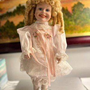 Vintage Musical Porcelain Doll